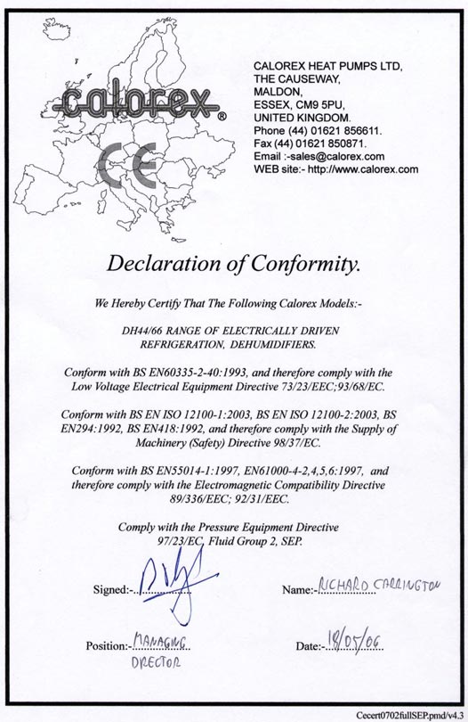 Сертификат DH-44-66-CE